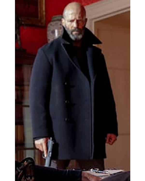 Shelter Jason Statham Black Wool Coat