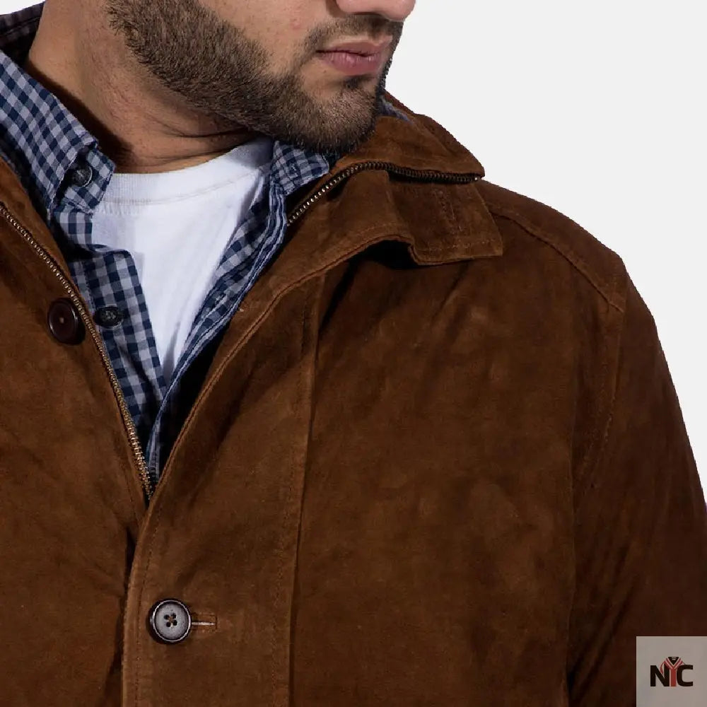 Sheriff Brown Suede Jacket Clanton Jacket