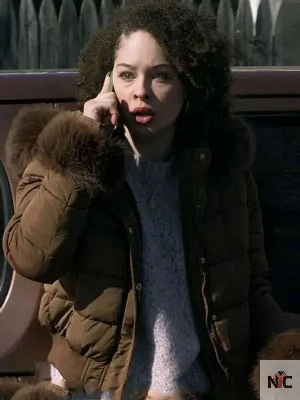 Sherry Dope Thief S01 Brown Fur Jacket Clanton Jacket