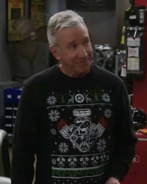 Shifting Gears Tim Allen Ugly Christmas Sweatshirt