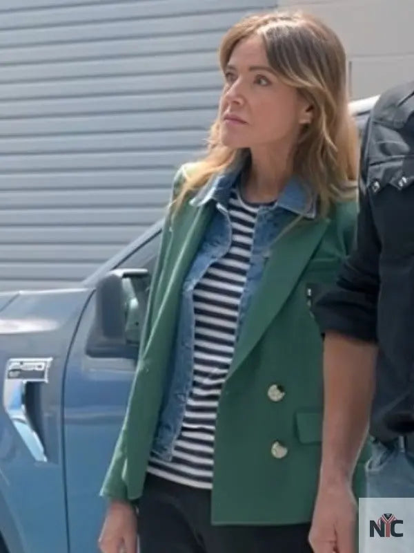 Shrinking S02 Christa Miller Green Blazer Clanton Jacket