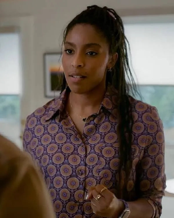 Shrinking S03 Jessica Williams Printed Blouse