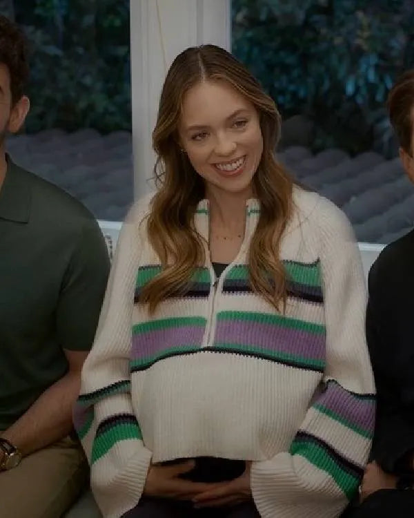 Shrinking Claudia Sulewski Striped Sweatshirt