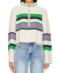 Shrinking Claudia Sulewski Striped Sweatshirt