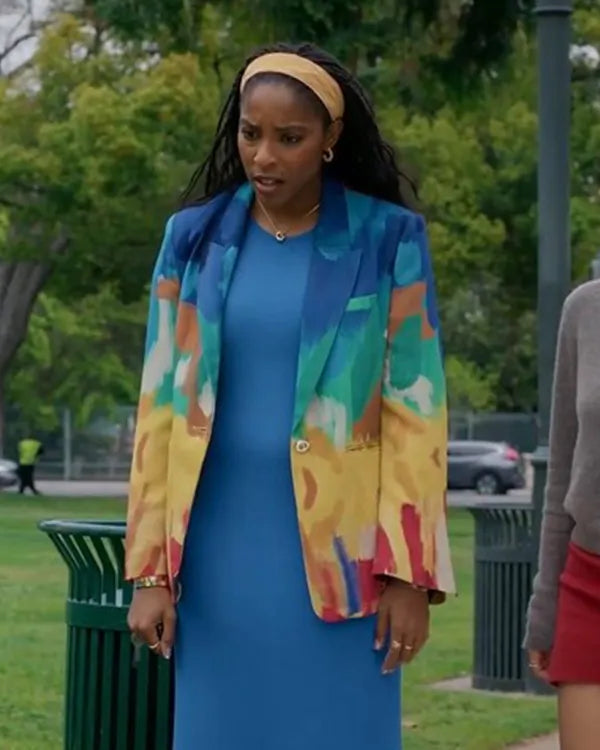 Shrinking Jessica Williams Printed Blazer