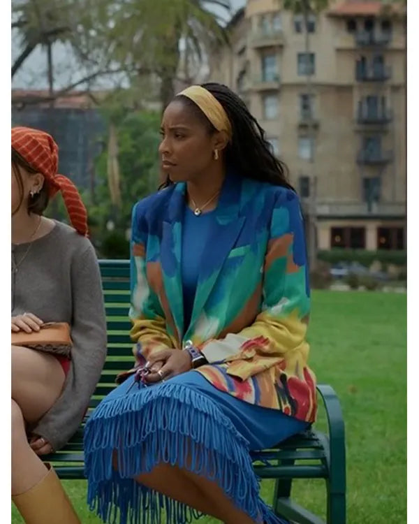 Shrinking Jessica Williams Printed Blazer