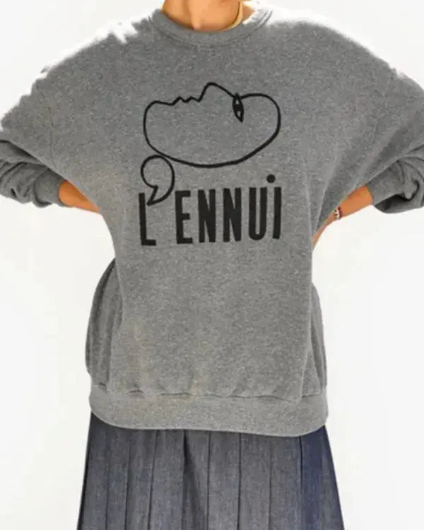 Shrinking S02 Liz Grey Oversized Sweatshirt WorthVee
