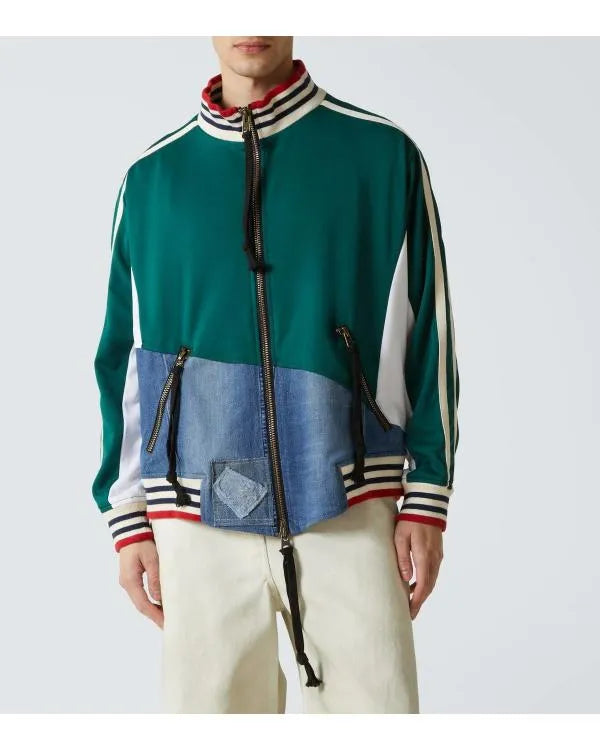 Shrinking S03 Christa Miller Denim Track Jacket