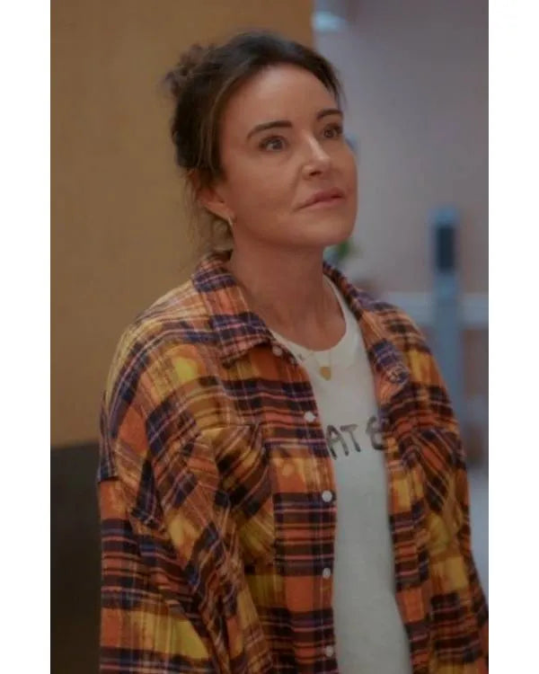 Shrinking S03 Christa Miller Plaid Shirt