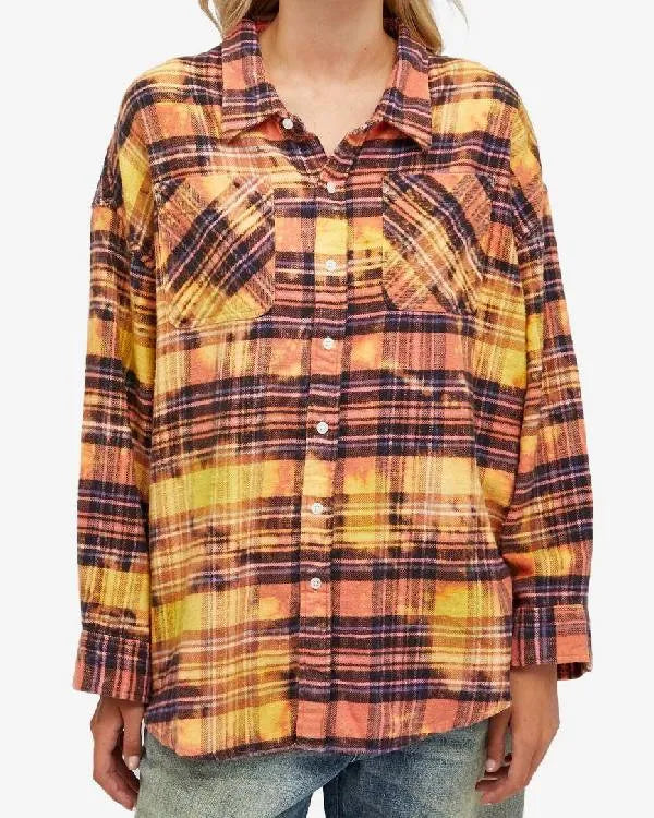 Shrinking S03 Christa Miller Plaid Shirt