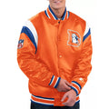 Shutout Throwback Denver Broncos Orange Satin Jacket WorthVee
