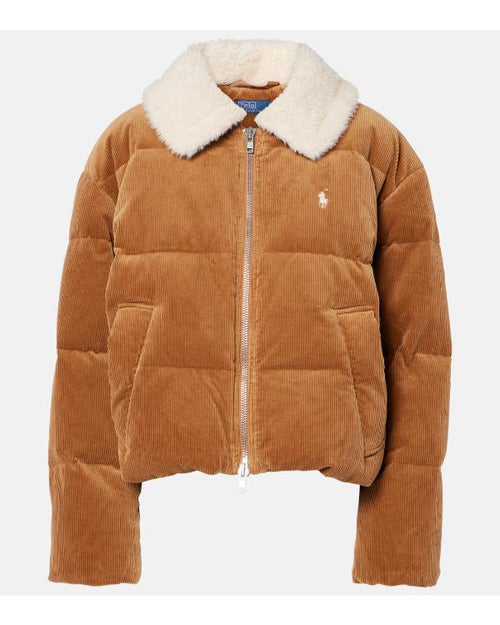 A Merry Little Ex-Mas 2025 Emily Hall Brown Corduroy Puffer Jacket