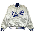 Silver Kansas City Royals Satin Jacket WorthVee