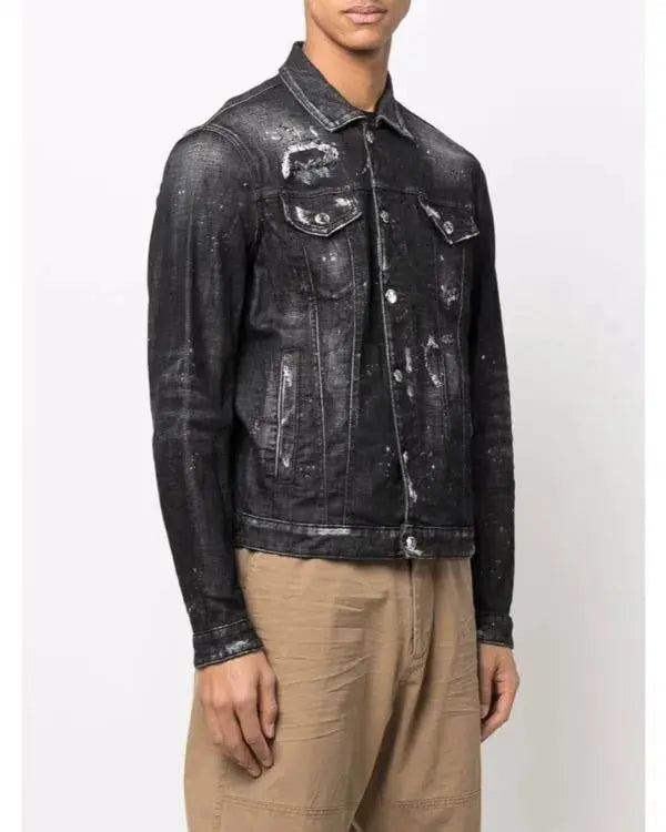 Simon Cowell The Next Act S01 Distressed-Effect Denim Jacket WorthVee
