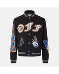 Simon Cowell The Next Act S01 Off-White Varsity Jacket WorthVee