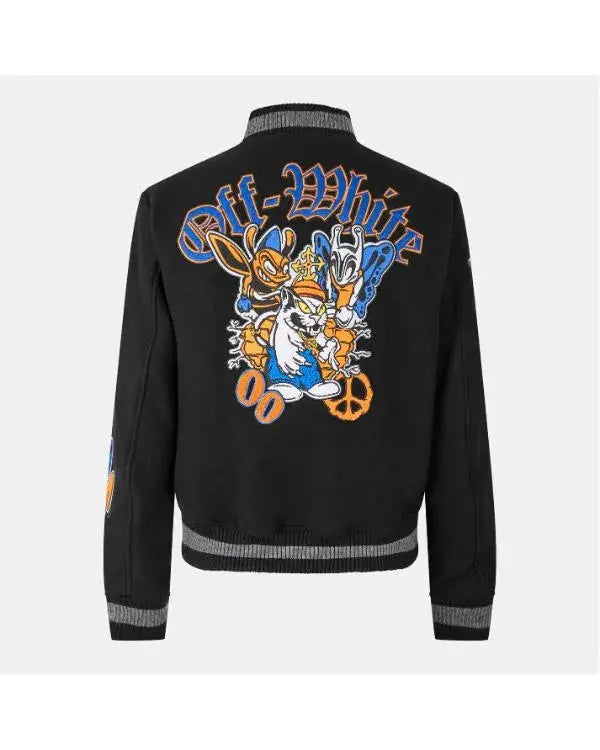 Simon Cowell The Next Act S01 Off-White Varsity Jacket WorthVee