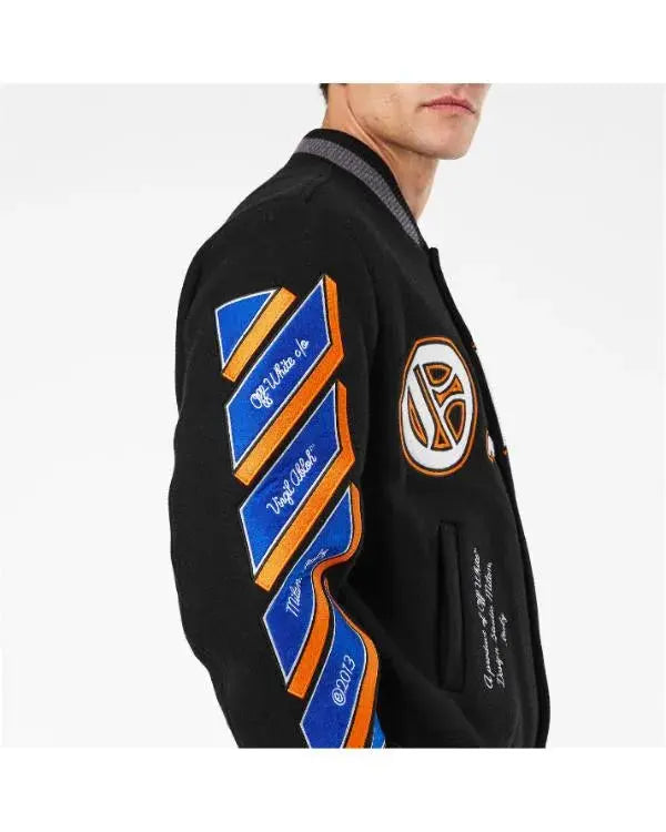 Simon Cowell The Next Act S01 Off-White Varsity Jacket WorthVee