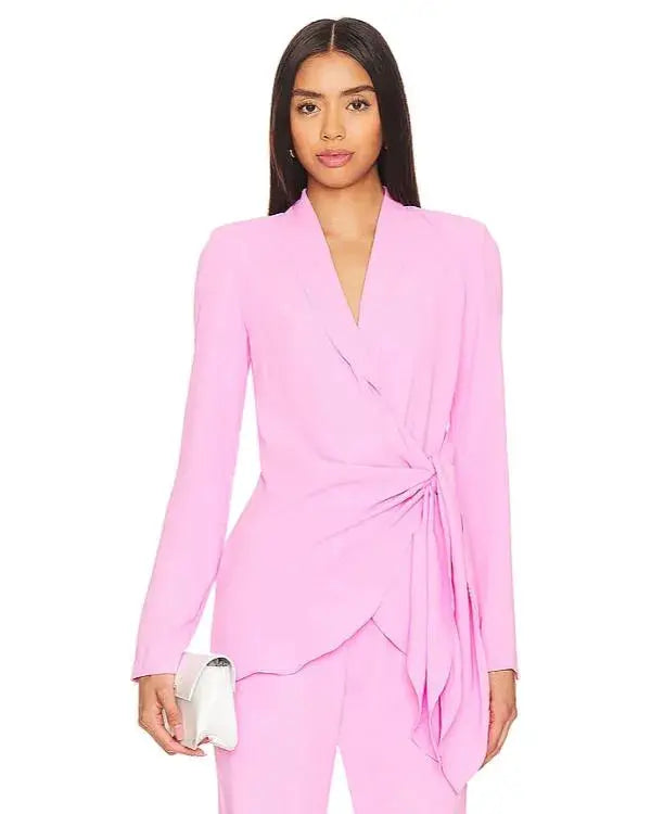 Sistas S09 Kj Smith Pink Wrap Blazer WorthVee
