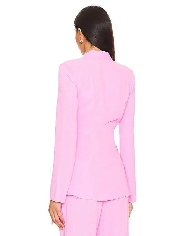 Sistas S09 Kj Smith Pink Wrap Blazer WorthVee