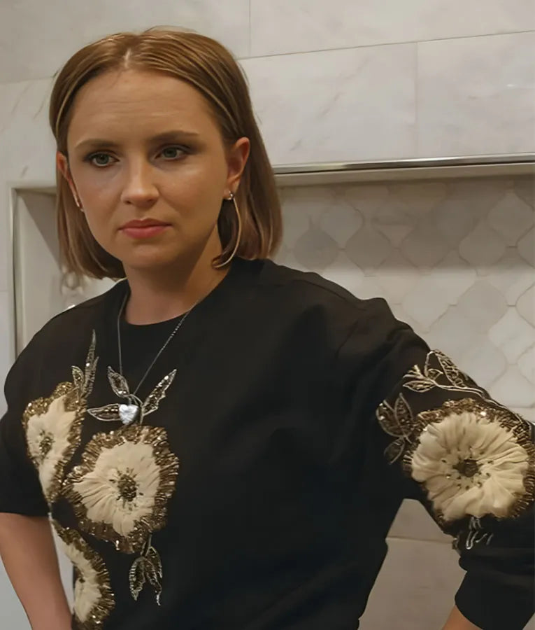 Sisterhood Inc Rachael Leigh Cook Floral Sweater