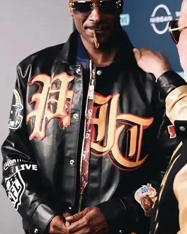 Snoop Dogg Jeff Hamilton Steelers Leather Jacket