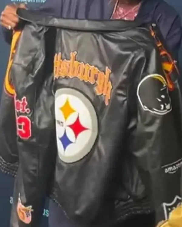 Snoop Dogg Jeff Hamilton Steelers Leather Jacket