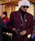 Snoop Dogg Milano Cortina 2026 Winter Olympics Plaid Coat