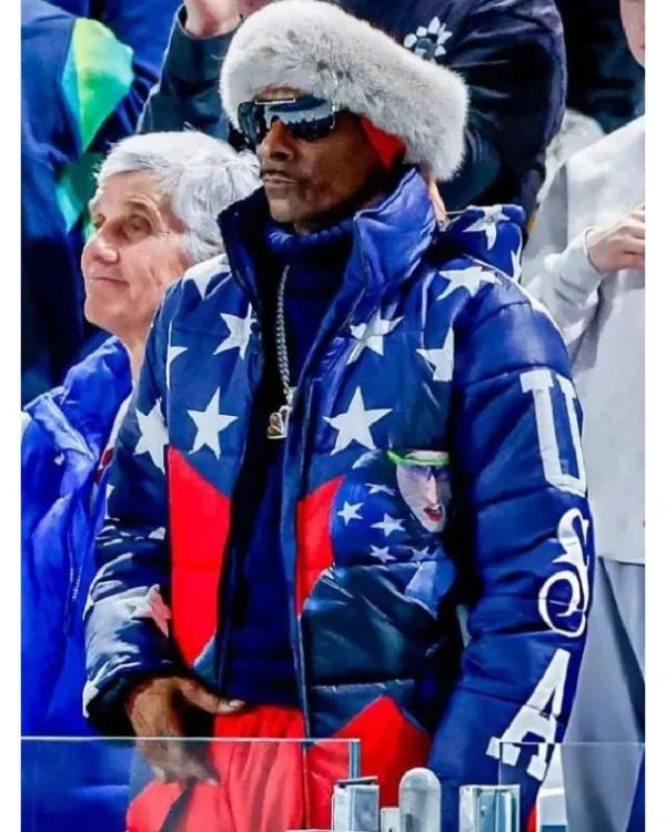 Snoop Dogg Speed Skating Milano Cortina 2026 Olympics Blue Jacket