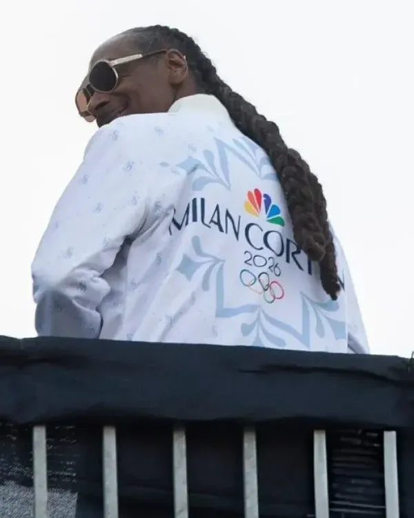 Snoop Dogg White Winter Olympics Milano Cortina 2026 Jacket