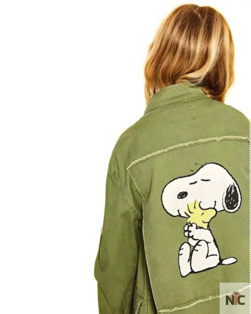 Snoopy Military Patch Jacket Clanton Jacket