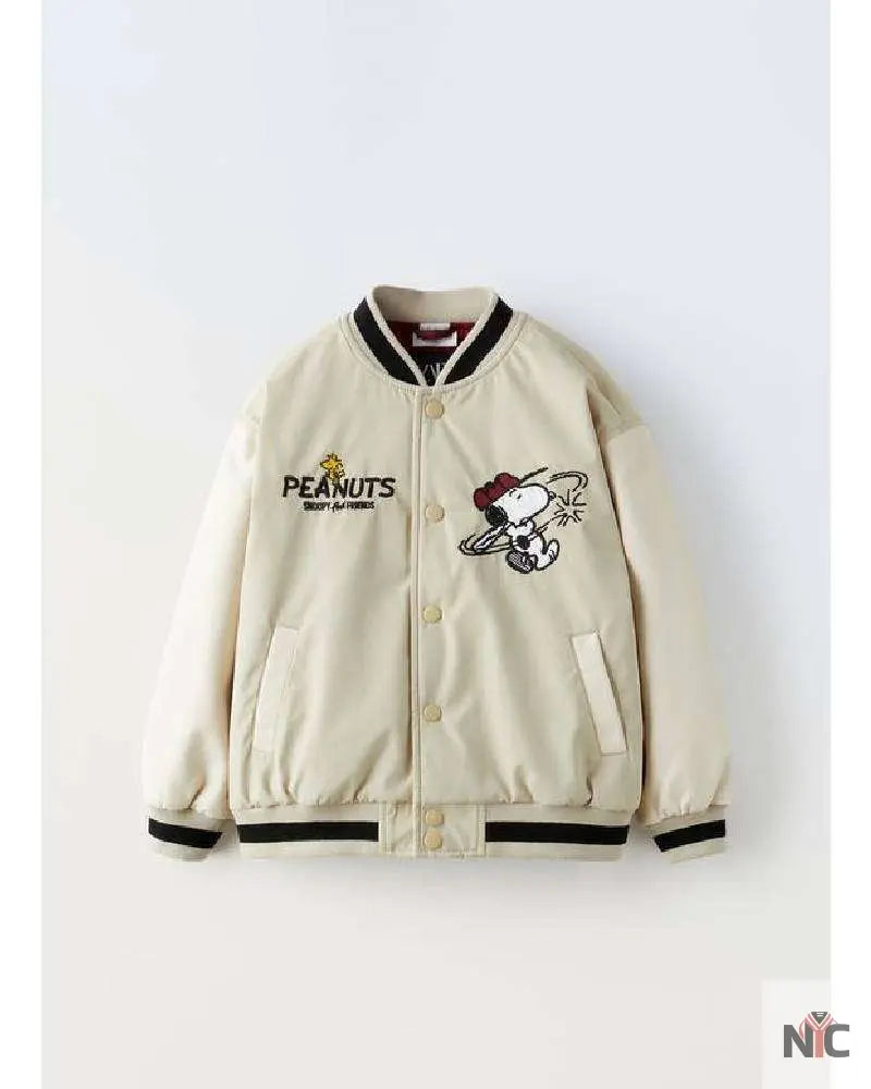 Snoopy Peanuts Bomber Jacket Clanton Jacket