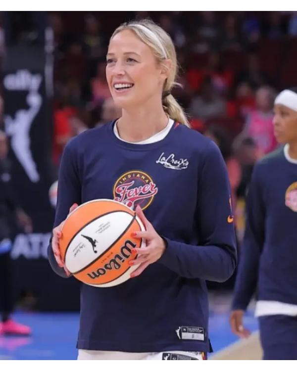Sophie Cunningham Indiana Fever Navy Core Long Sleeve T-Shirt WorthVee