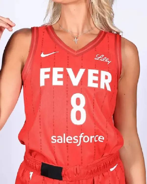 Sophie Cunningham Indiana Fever Red Jersey WorthVee