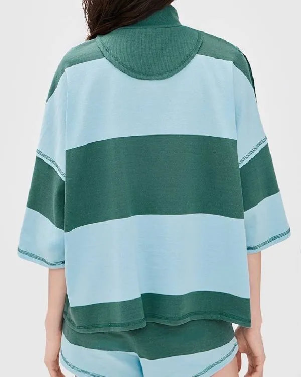 Southern Charm Salley Carson Green Stripe Sweatshirt