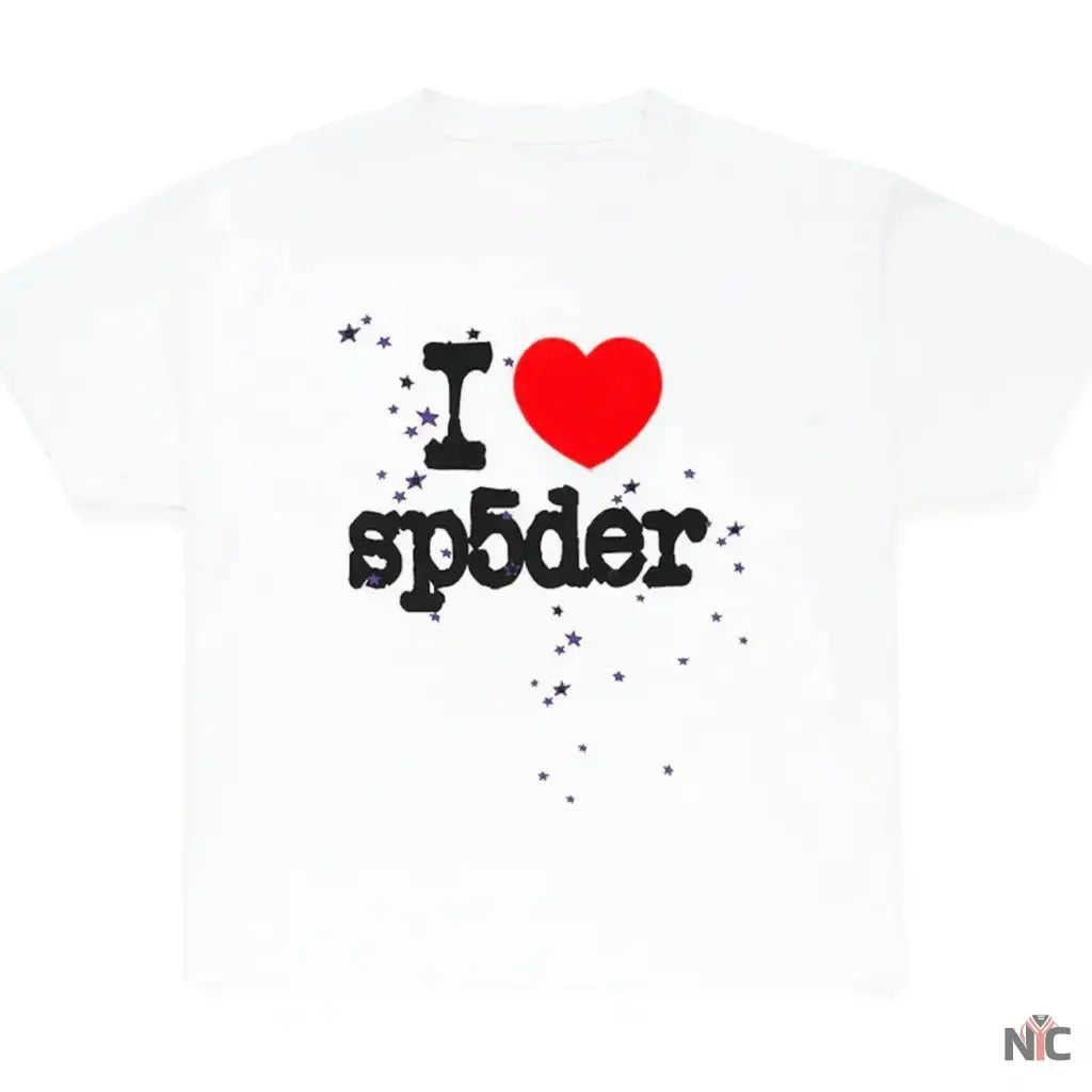 Sp5der I Heart SP5DER White Tee Clanton Jacket