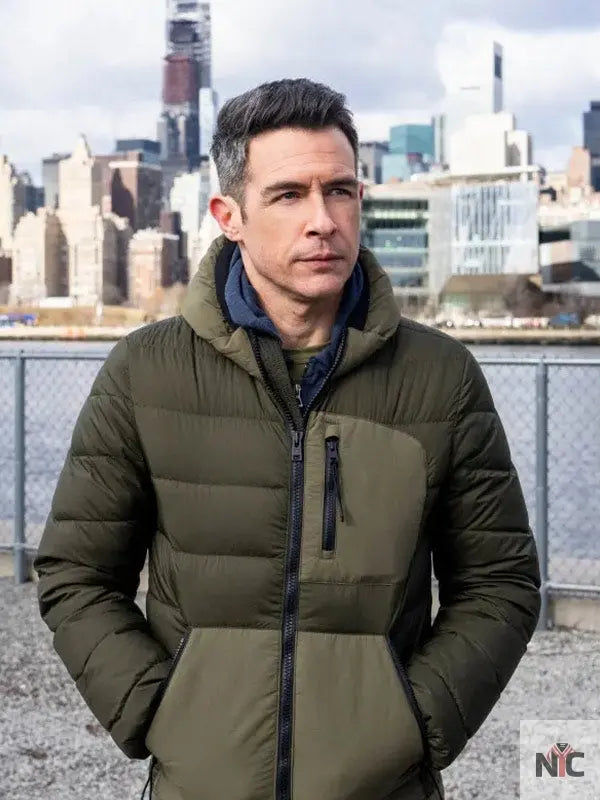Special Agent Stuart Scola FBI S06 Green Puffer Jacket Clanton Jacket