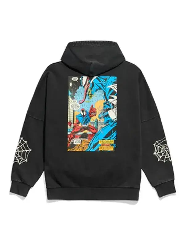 Spider-Man 90s Graphic Unisex Black Hoodie WorthVee