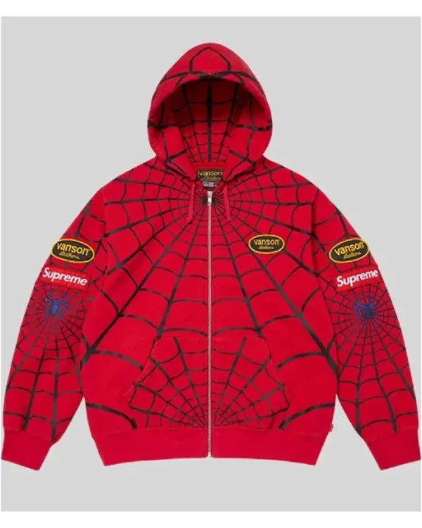 Spiderman Zip Up Hoodie
