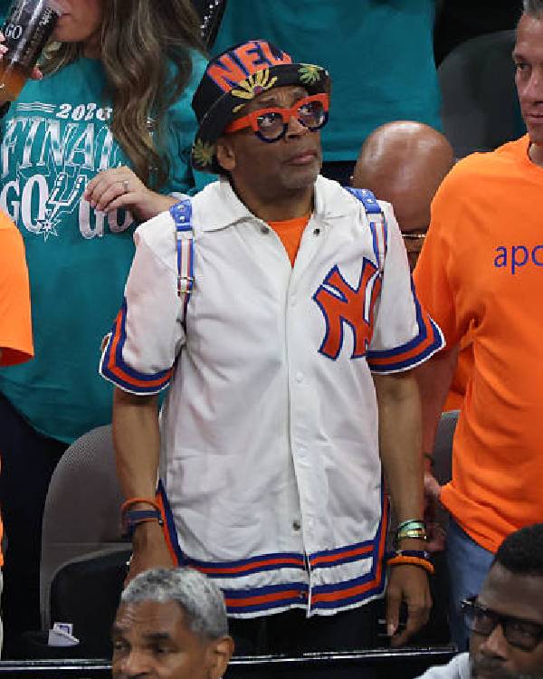 Spike Lee New York Knicks v San Antonio Spurs Striped Shirt WorthVee