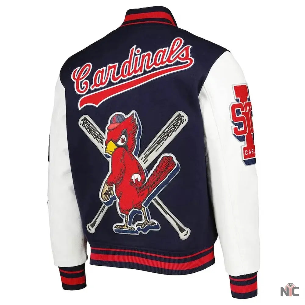 St Louis Cardinals Mash Up Varsity Jacket Clanton Jacket