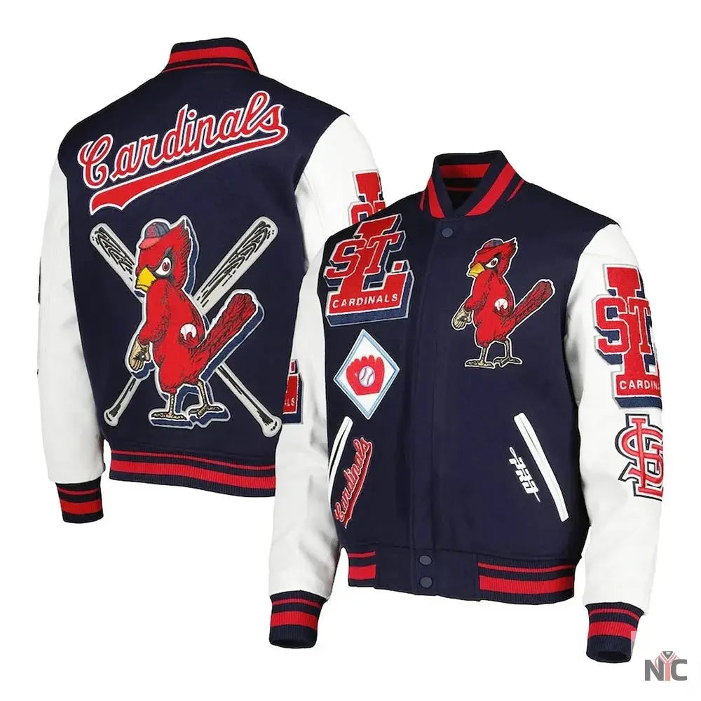 St Louis Cardinals Mash Up Varsity Jacket Clanton Jacket