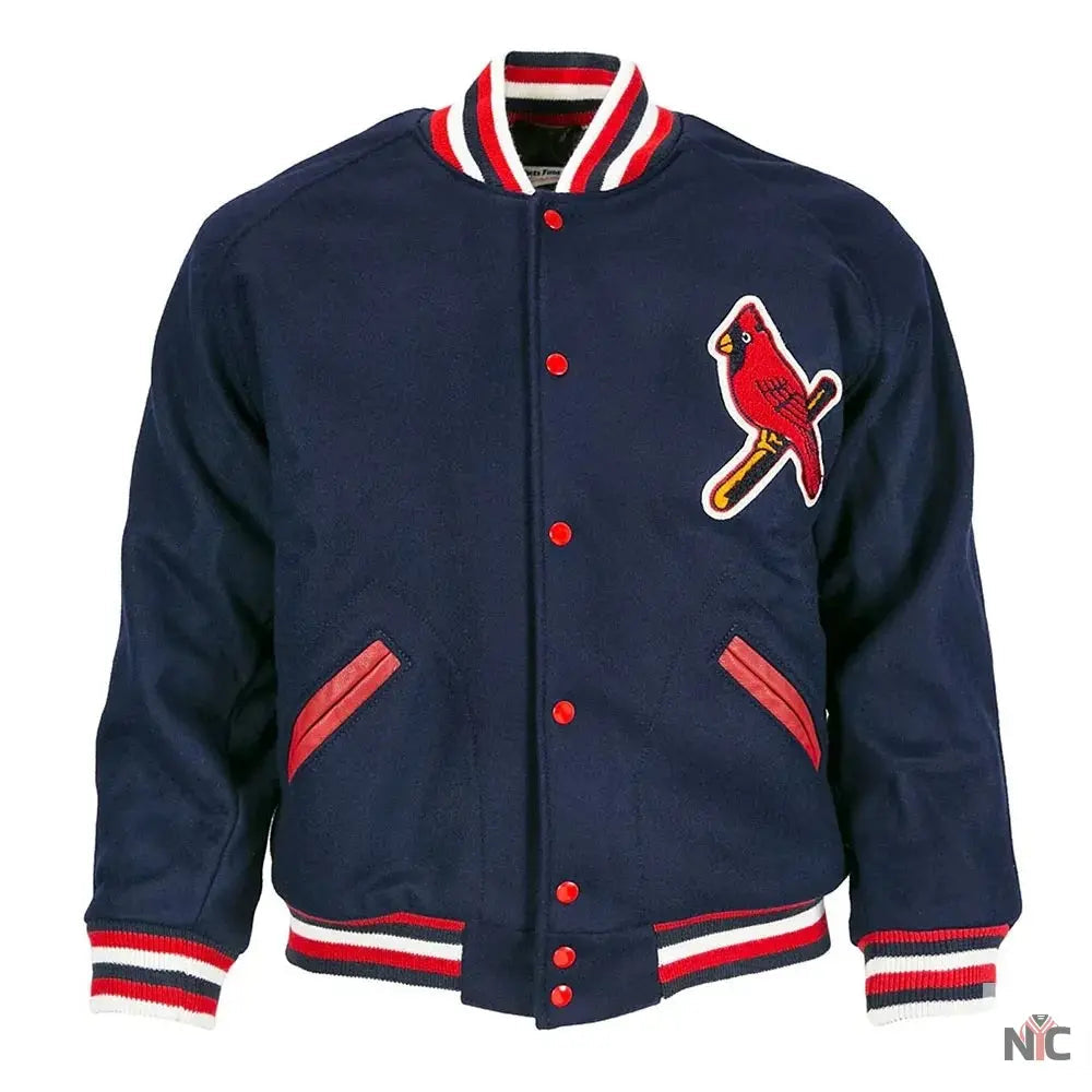 St. Louis Cardinals 1950 Wool Varsity Full-Button Jacket Clanton Jacket