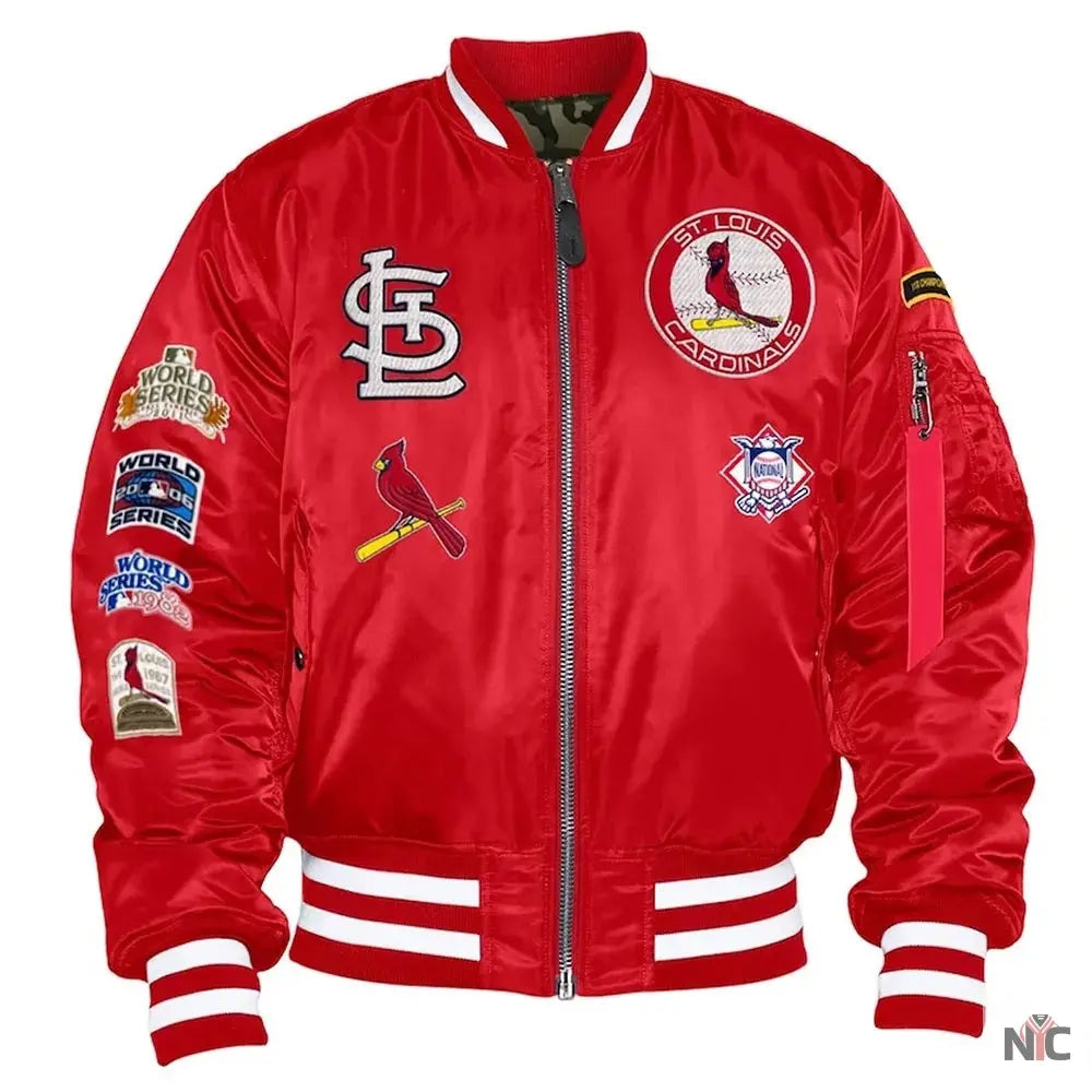 St. Louis Cardinals Bomber MA-1 Jacket Clanton Jacket