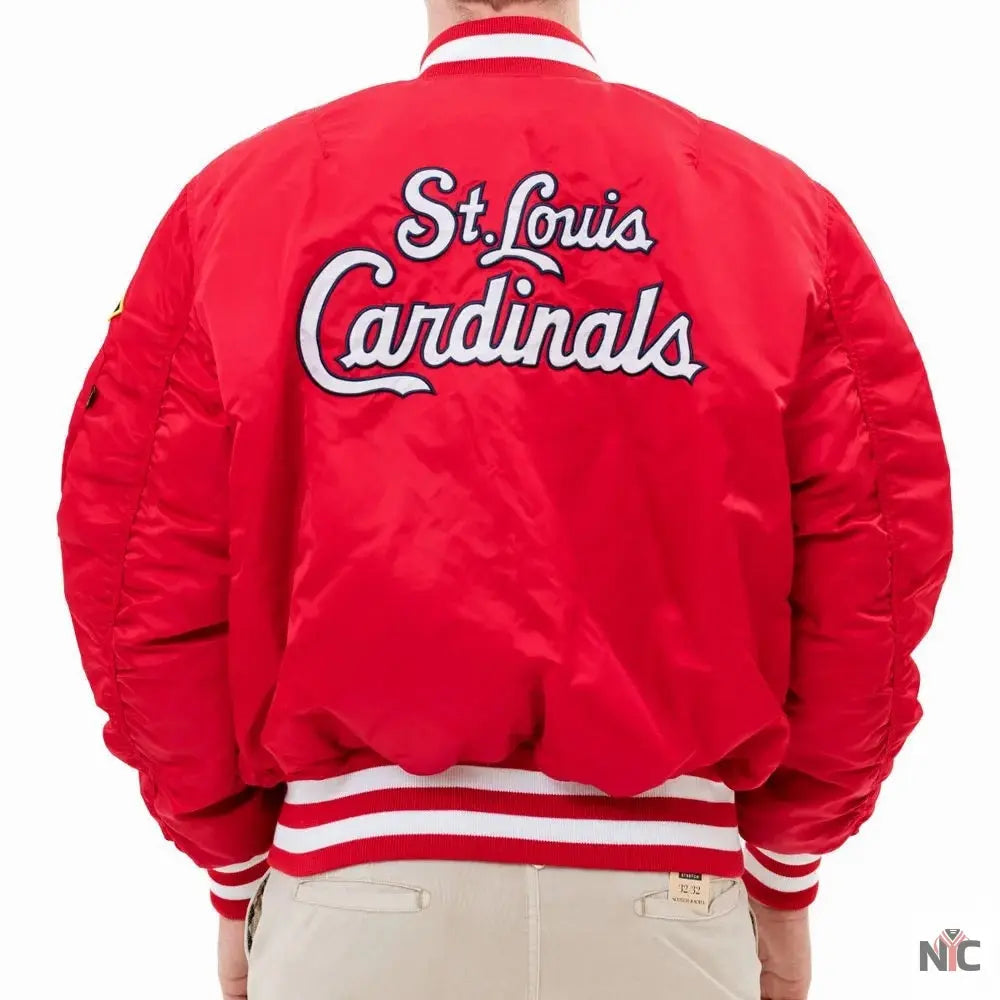 St. Louis Cardinals Bomber MA-1 Jacket Clanton Jacket