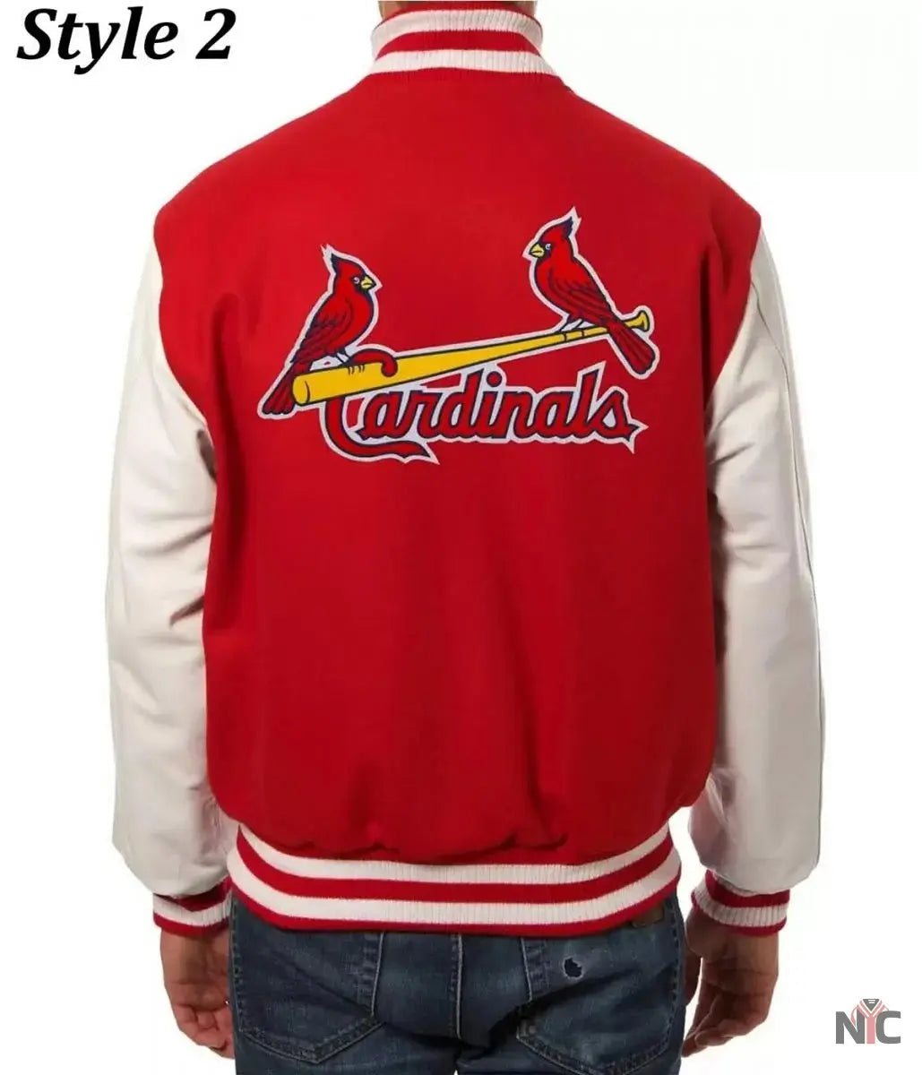 St. Louis Cardinals Letterman Two Tone Jacket Clanton Jacket