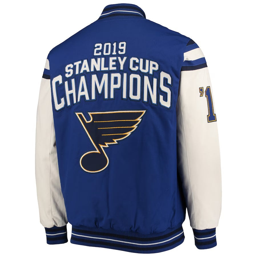 St. Louis Blues 2019 Stanley Cup Champions Full-Snap Jacket Clanton Jacket