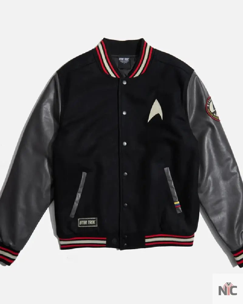 Starfleet Varsity Black Jacket Clanton Jacket