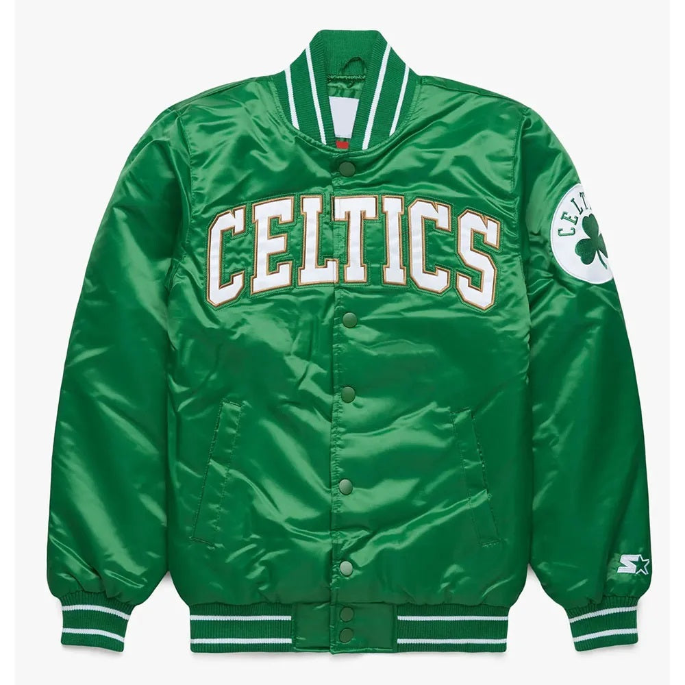 Starter Boston Celtics Green Satin Jacket WorthVee