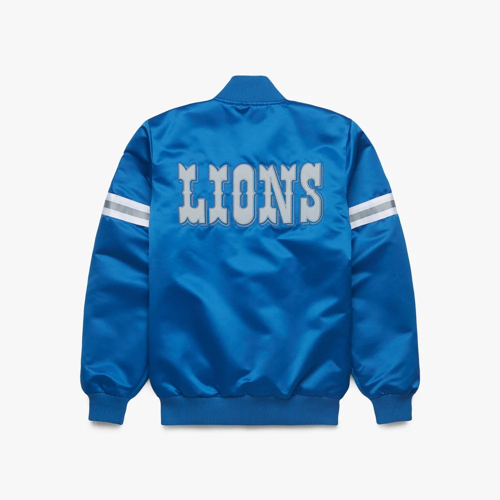 Starter Detroit Lions Heavyweight Satin Jacket WorthVee