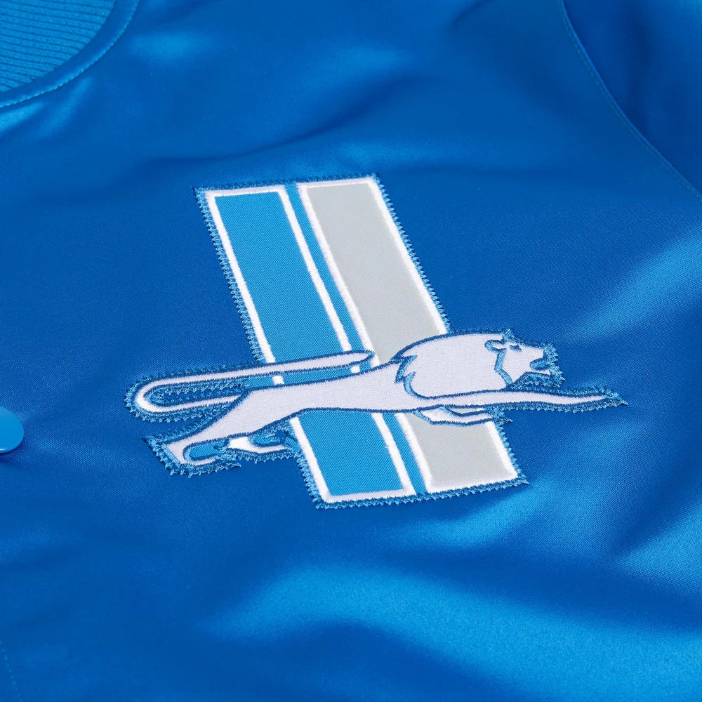 Starter Detroit Lions Heavyweight Satin Jacket WorthVee
